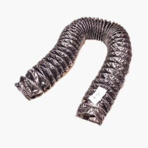 12" x 25' Black PVC w/ Belt Cuff Duct